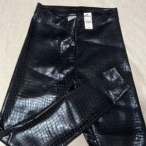 Express Leather/Textured leggings